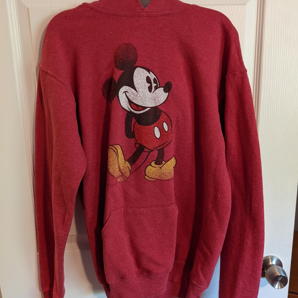 Red Mickey mouse hoodie